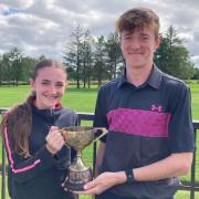 The Mixed ﻿Glanvill Cup winners, Josh and Darcy Lane with a brilliant 40 points