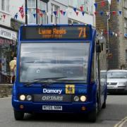 The 71 bus in Lyme was operated by Damory