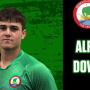 Alfie Down, man of the match in Sidmouth's game against Newton Abbot Spurs.