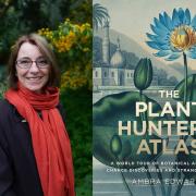 From left: Author Ambra Edwards and her book, The Plant Hunter’s Atlas