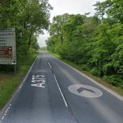 The A375 at Putts Corner is where the accident happened this morning.