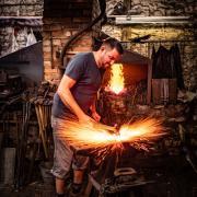 Blacksmith sends sparks flying at Branscombe