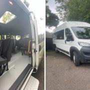 The new minibus at Farway and Branscombe School.