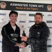 Goalkeeper Jack Rutter gets man of the match award