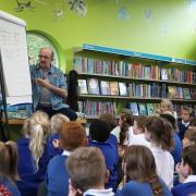 Poet James Carter at Honiton Library