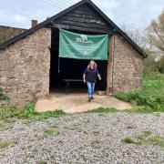 The group spent an afternoon at Spring Water Farm on the Killerton Estate.