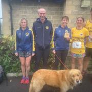 From left:  Karen Eyre, Rob Collier, Eleanor Wood, Zoe & Rob Harp at the Herepath Half