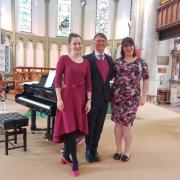 Richard Lucas, Iryna Ilnytska and Kara Malton at the concert