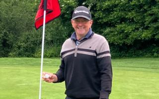 Derek Richards scored a hole in one on the second hole at Honiton in the Thursday night Roll Up