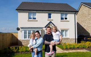 Karol and  Paulina with their children at Mill Brook Green