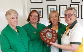 Feniton Bowling Club ladies win the Pomeroy Trophy