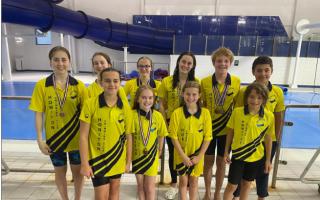 The Honiton Swimming Club at the Exeter City Sprints Gala