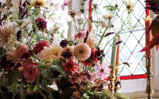 Devon Flower Festival: 'The Colours of Cotleigh' turns St Michael's Church into a secret garden.