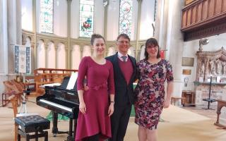 Richard Lucas, Iryna Ilnytska and Kara Malton at the concert