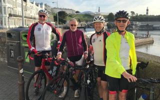 Honiton Spinners riding Coast to Coast